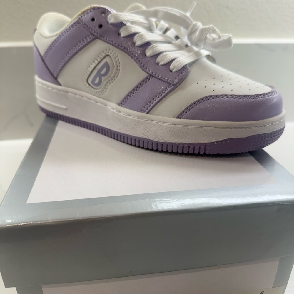 Adult Kix Dance shoes  White and Purple Sneakers